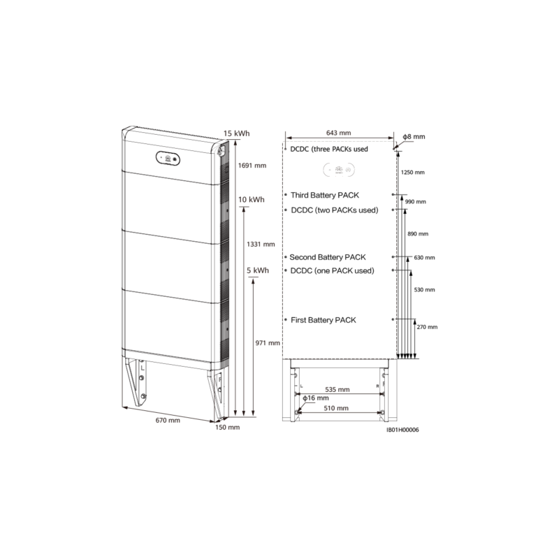 Huawei LUNA2000 - Wandhalterung – Bild 4